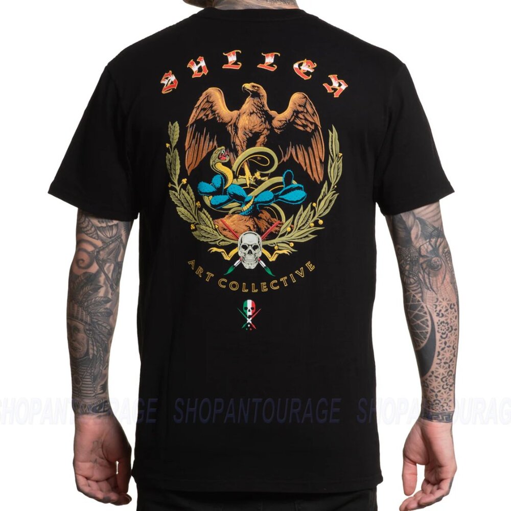 Sullen Art Collective Golden Eagle Premium SCM5635 Short Sleeve T-shirt For Men